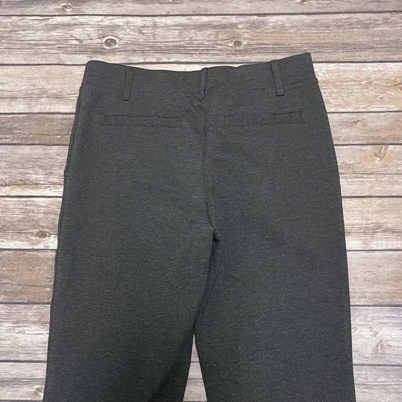 Quince Charcoal Gray Ponte Straight Leg Pull On Leggings Ankle Pants NWOT XS - Picture 6 of 10